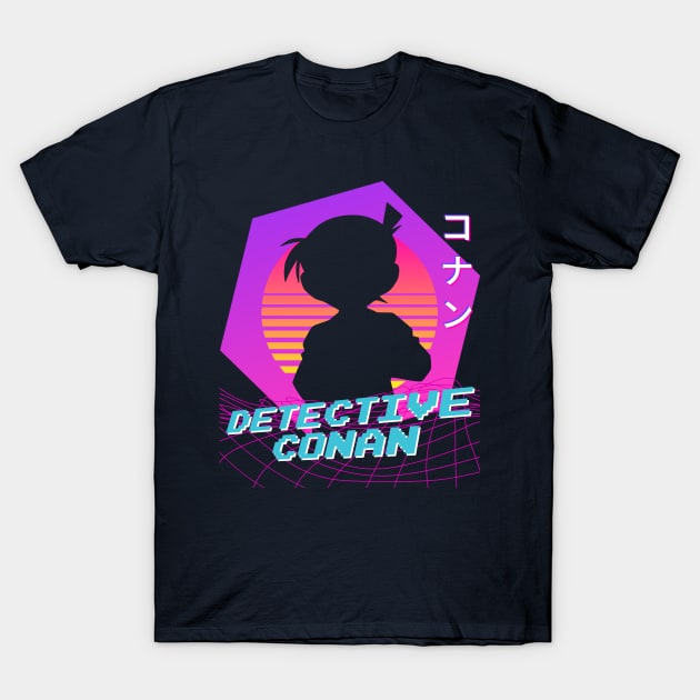 Detective Conan - Vaporwave T-Shirt by The Artz